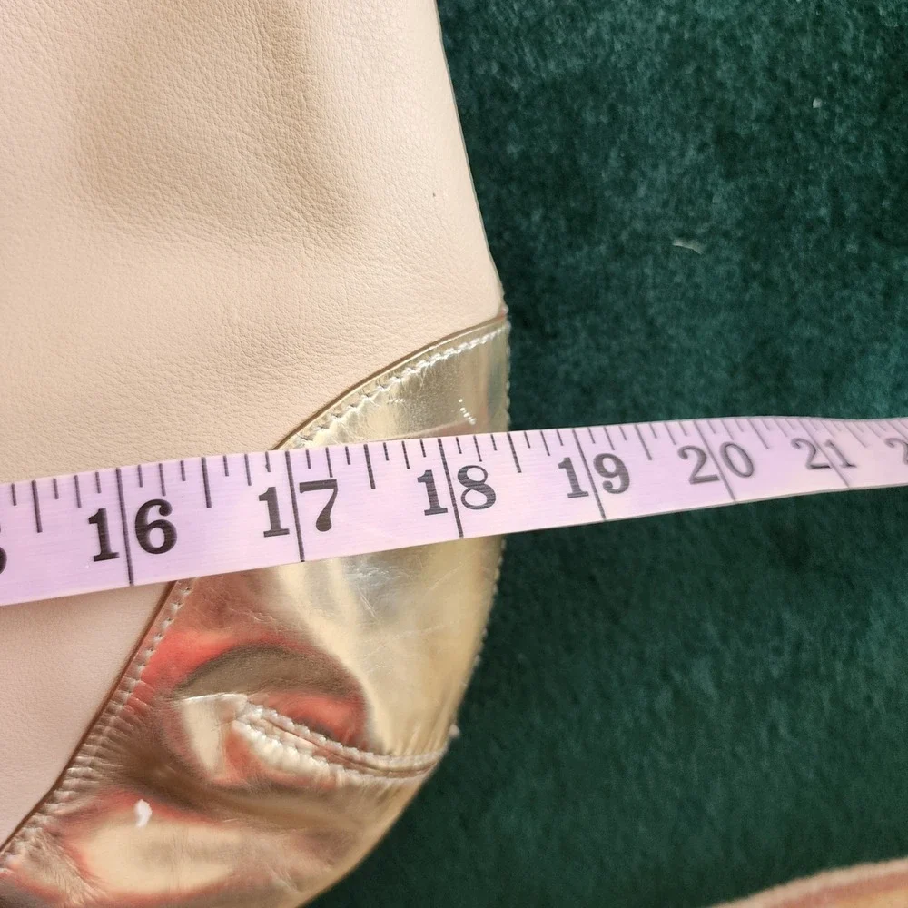 Anya Hindmarch Cooper Beige Leather Hobo Shoulder‎ Bag Luxury Designer Purse